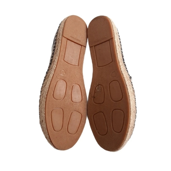 BODEN Violette Canvas Espadrilles UK Size 5 EU 38 Navy And Ivory Worn Once - Picture 9 of 10